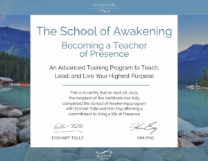 Teacher of Presence Certificate Coaching for Caregivers